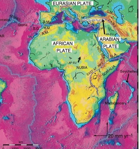 Αφρική: Μια νέα μελέτη επιβεβαιώνει ότι η ήπειρος θα γίνει δύο κομμάτια που θα χωρίζονται από έναν νέο ωκεανό