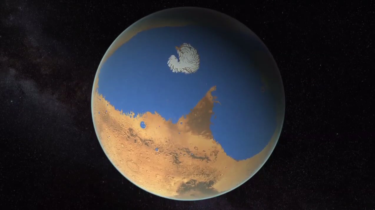 Mars once had an ocean similar to the Arctic Ocean